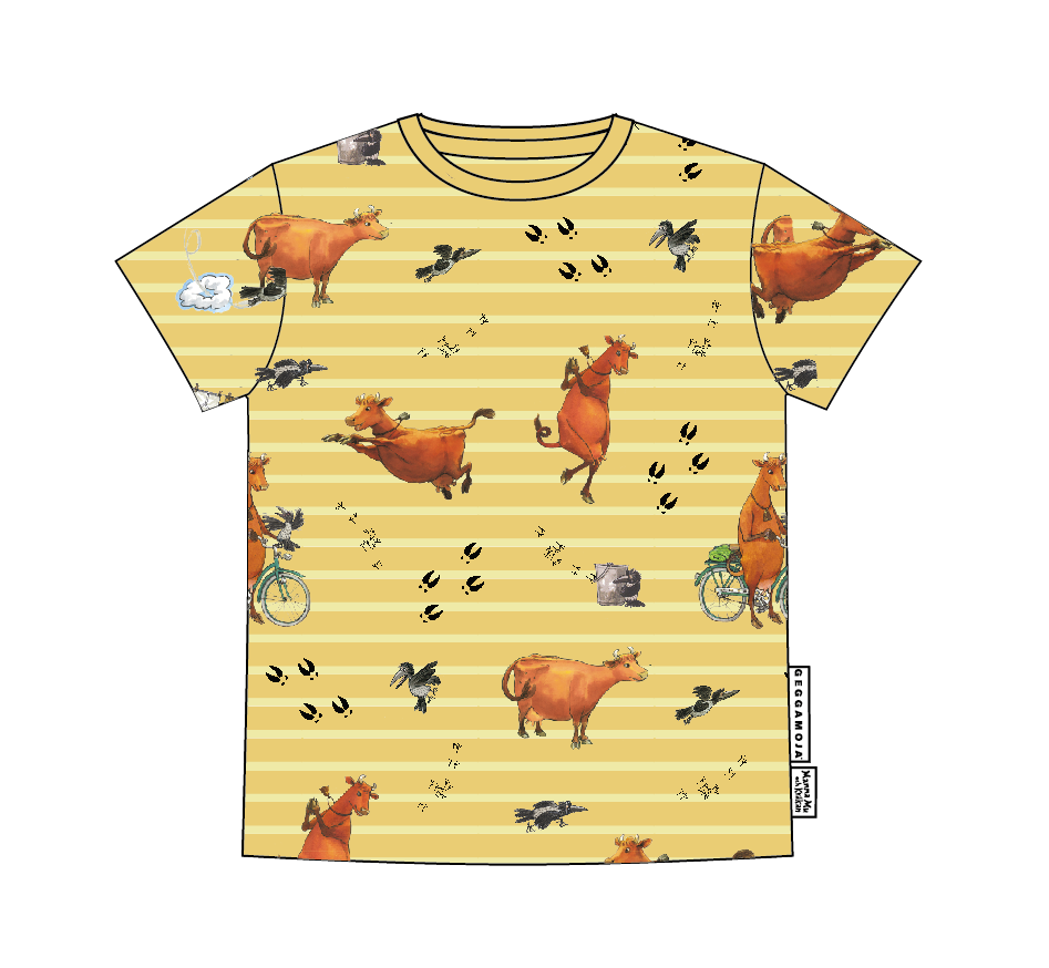 Mamma Mu T-shirt Yellow