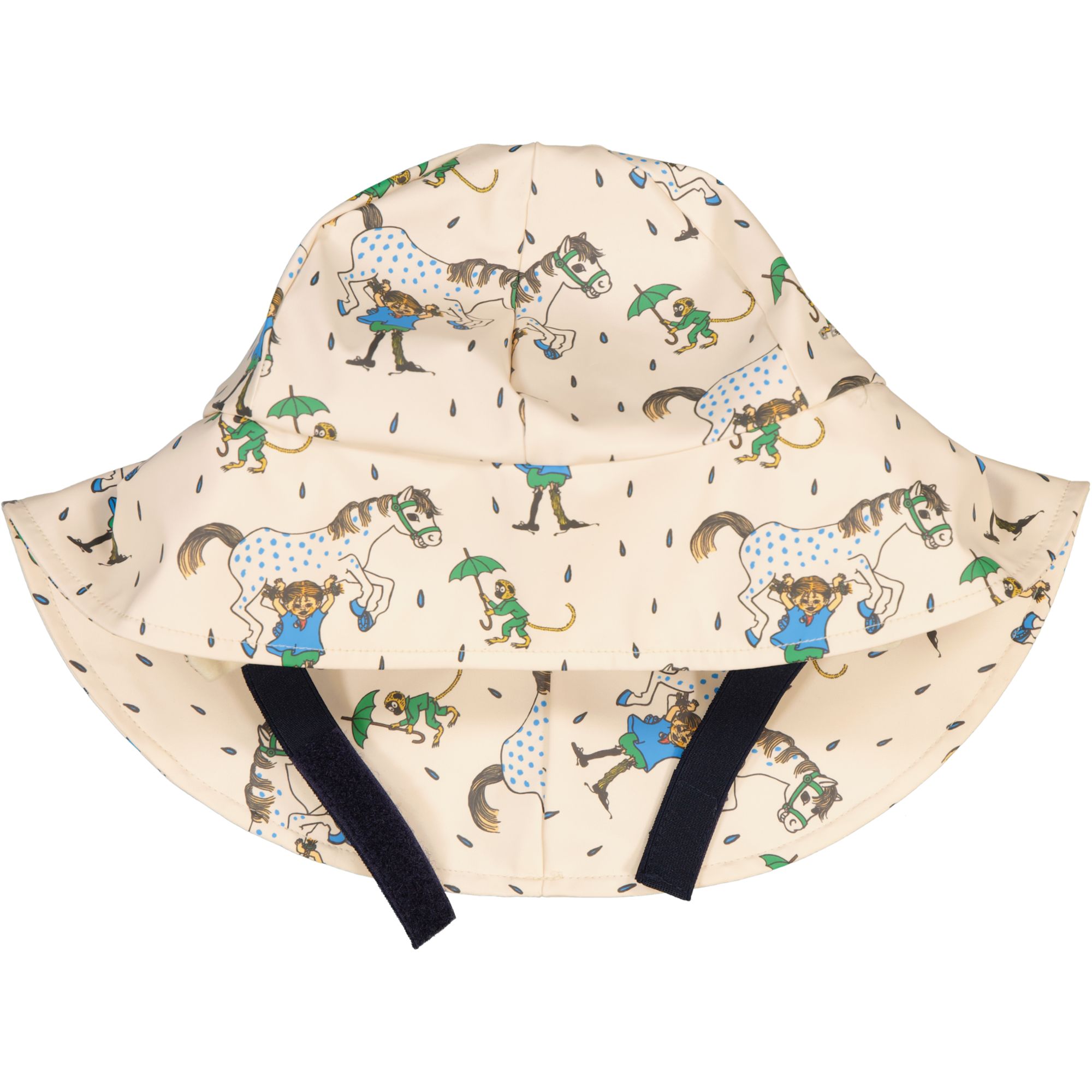Pippi Longstocking Rain hat Beige