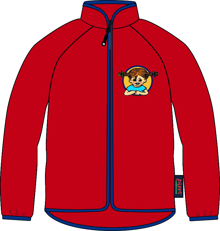 Pippi Långstrump Fleece jacket Red