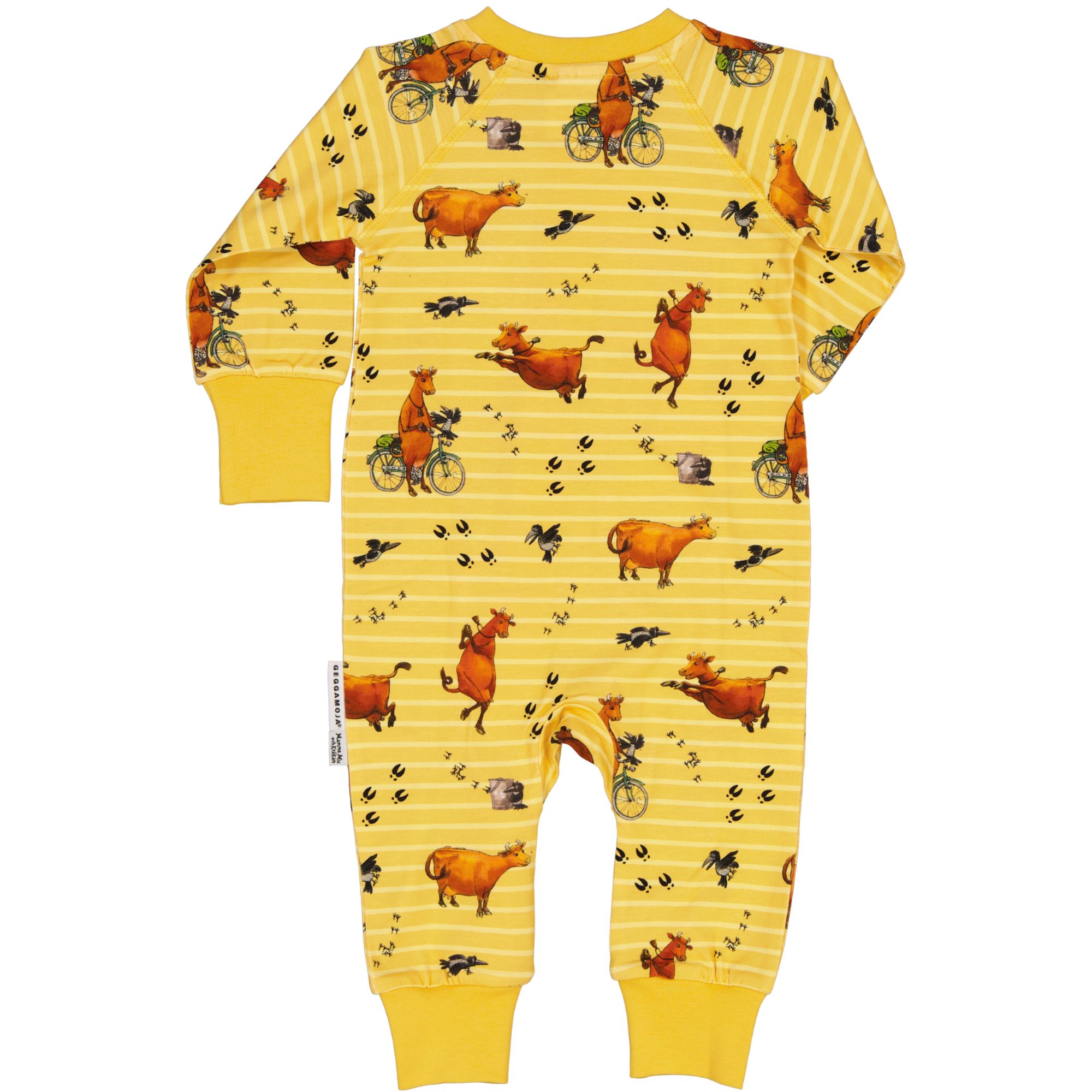 Pyjamas Mamma Mu och Kråkan Gul/Vit